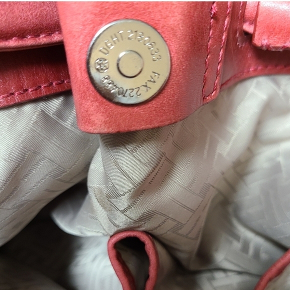 Cole Haan Vintage Red Genuine Leather Handbag Shoulderbag - Picture 7 of 15